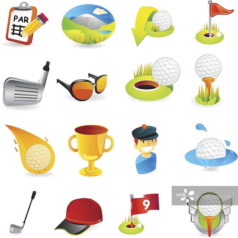 高尔夫图标图片素材
