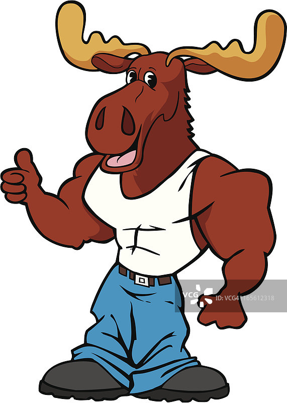 健壮的驼鹿图片素材