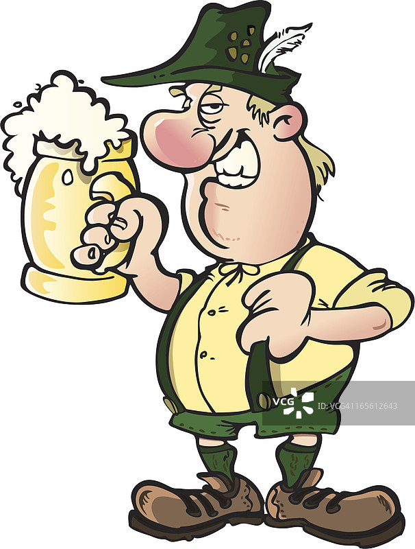 啤酒节上的巴伐利亚人图片素材