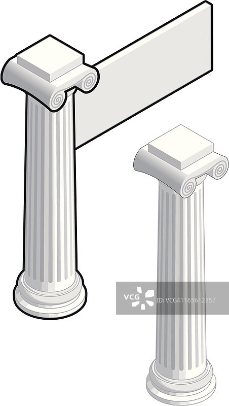 2.5D柱子图片素材