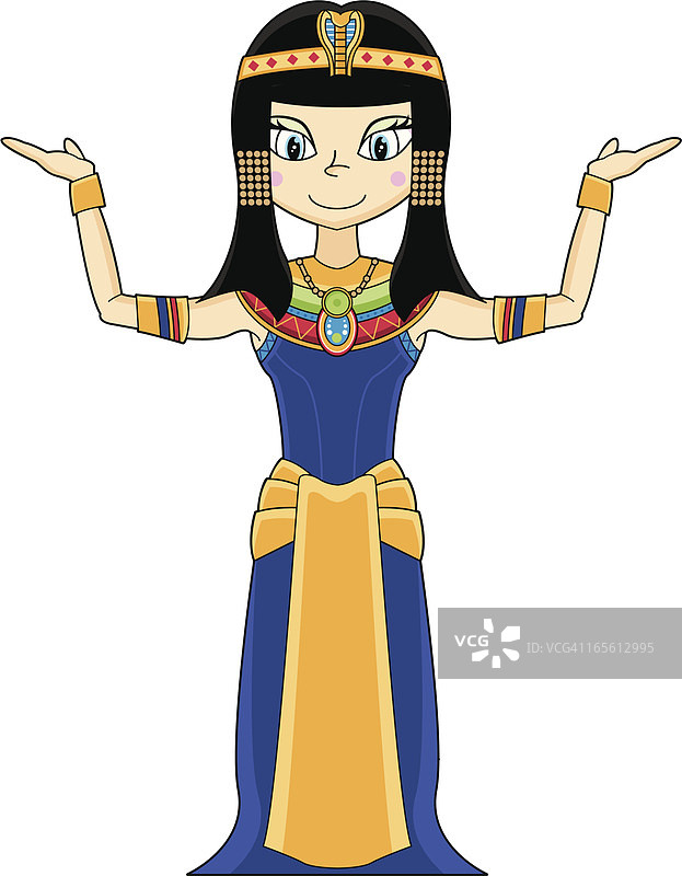 可爱的埃及艳后图片素材