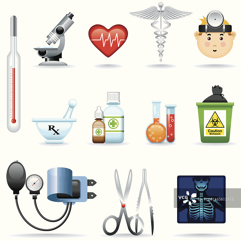 医疗图标集图片素材