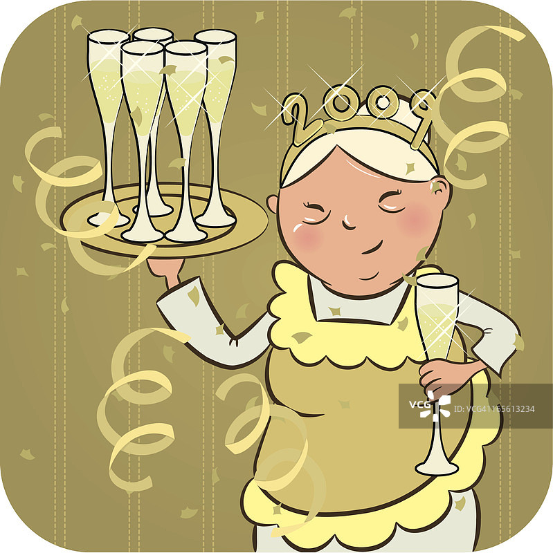 新年快乐，奶奶图片素材