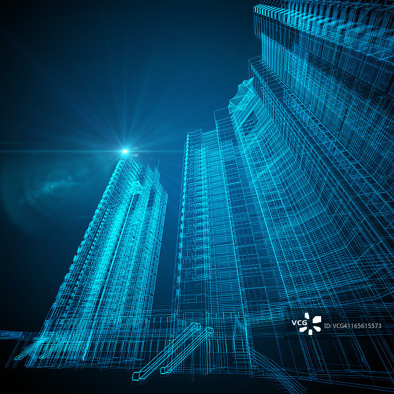 建筑蓝图图片素材