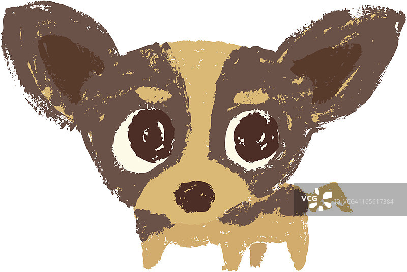 吉娃娃素描图片素材