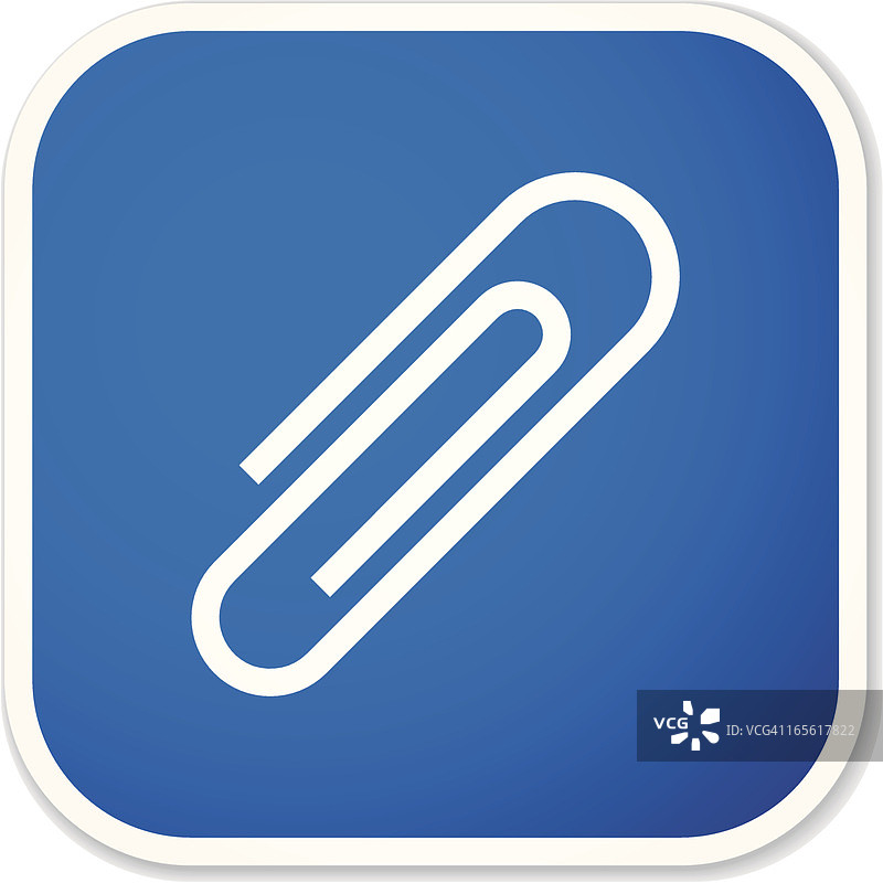 方形回形针贴纸图片素材