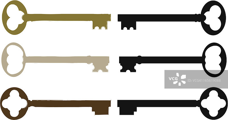 古董钥匙图片素材