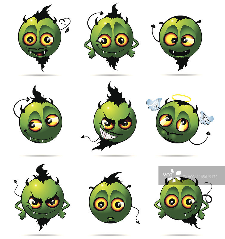 绿色恶魔图片素材