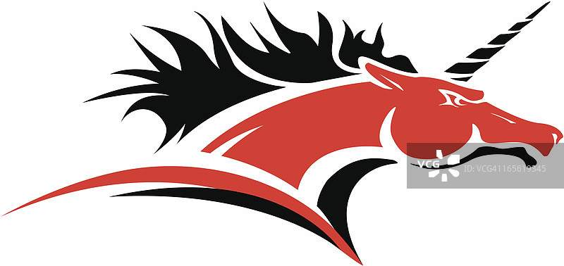 独角兽头像吉祥物图片素材