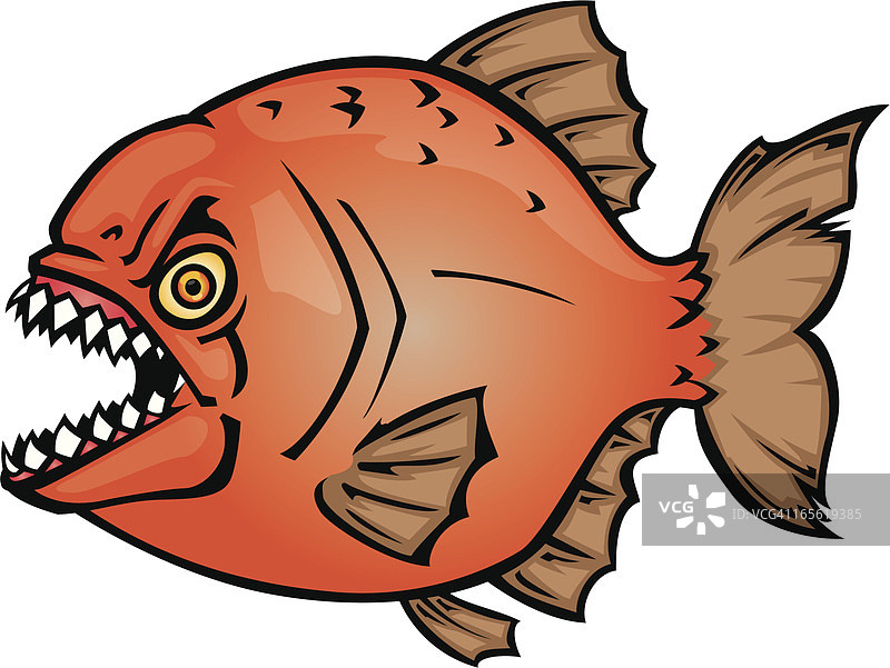 邪恶的食人鱼图片素材