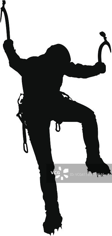 攀冰者图片素材