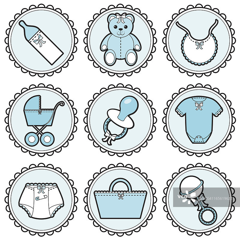 男婴图标合集图片素材