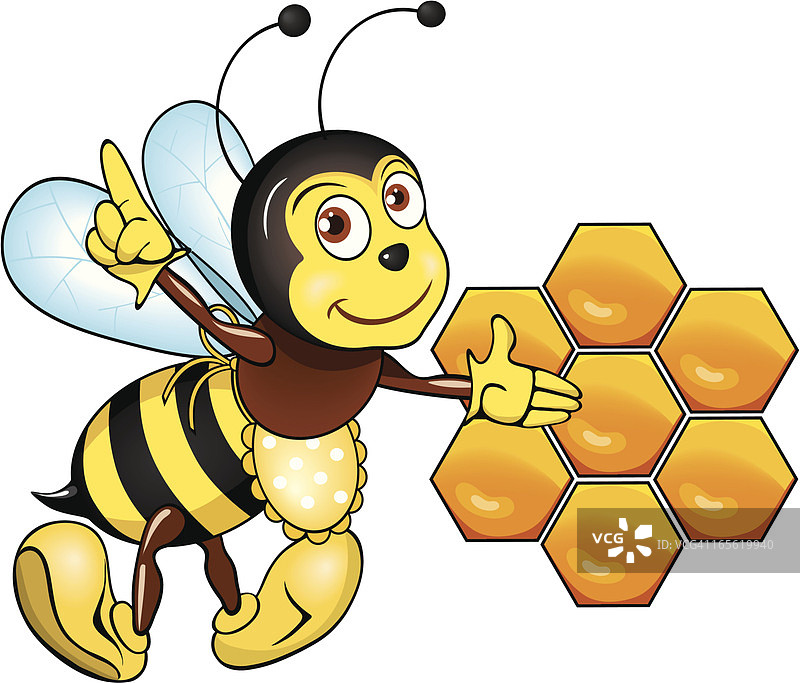 携带蜂蜜的蜜蜂图片素材