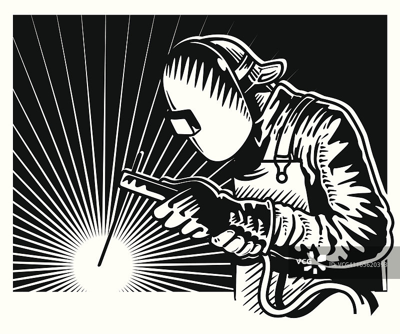 黑白焊接图片素材