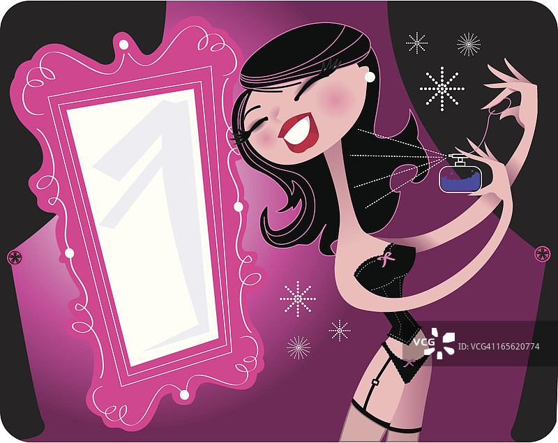 女孩打扮图片素材