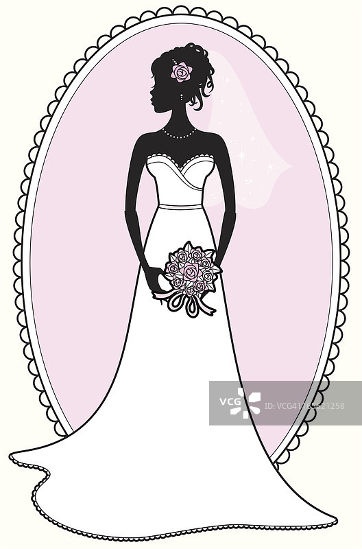 像少女的新娘图片素材