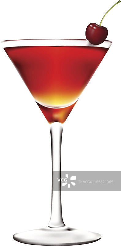 樱桃鸡尾酒图片素材