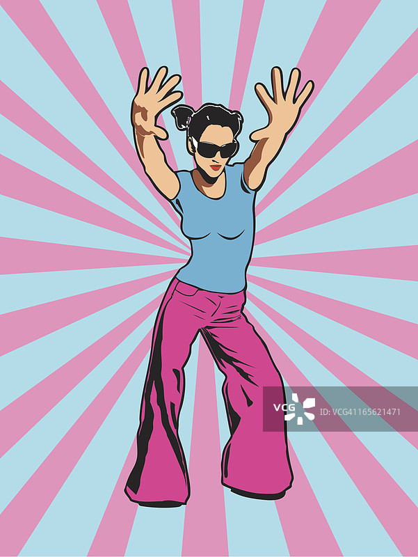 时髦的女孩图片素材