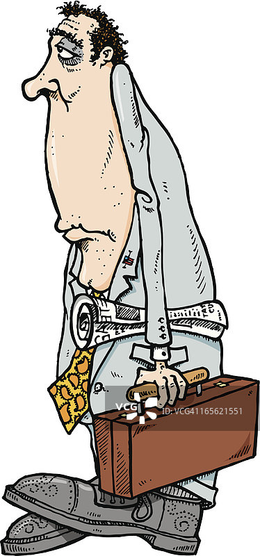 疲惫的商人图片素材