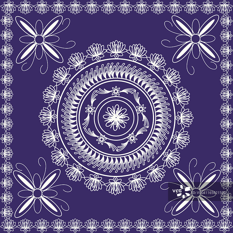 美丽的印度蓝果丽设计图片素材