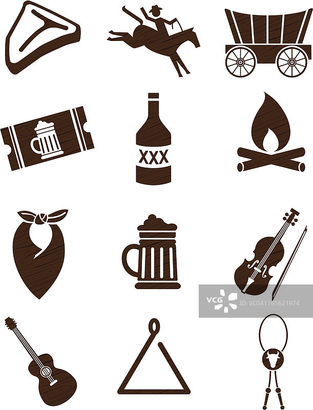 木纹风格派对图标图片素材