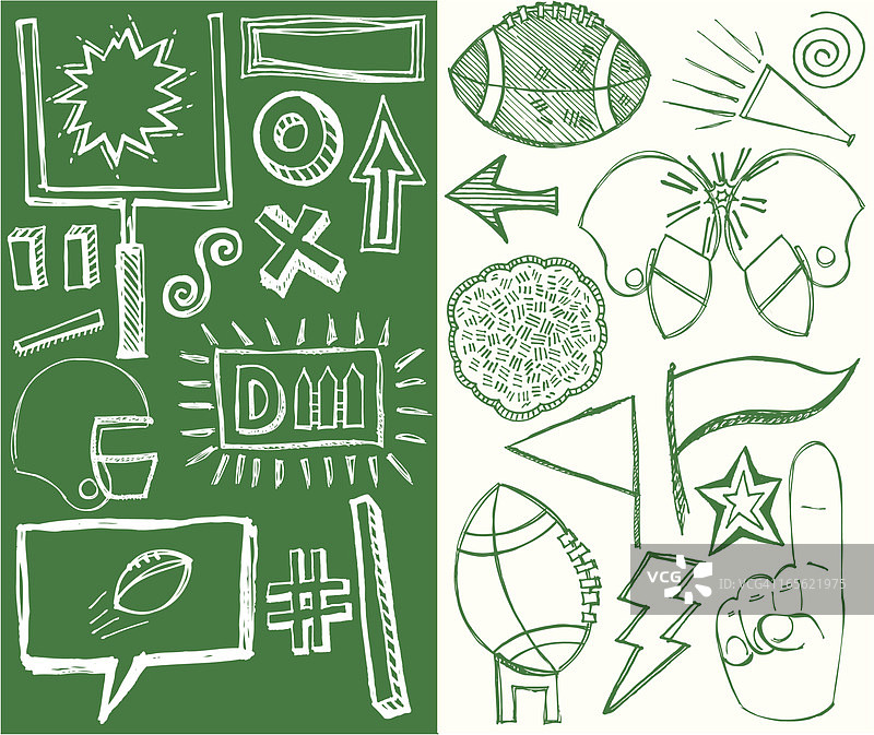 足球运动涂鸦图片素材