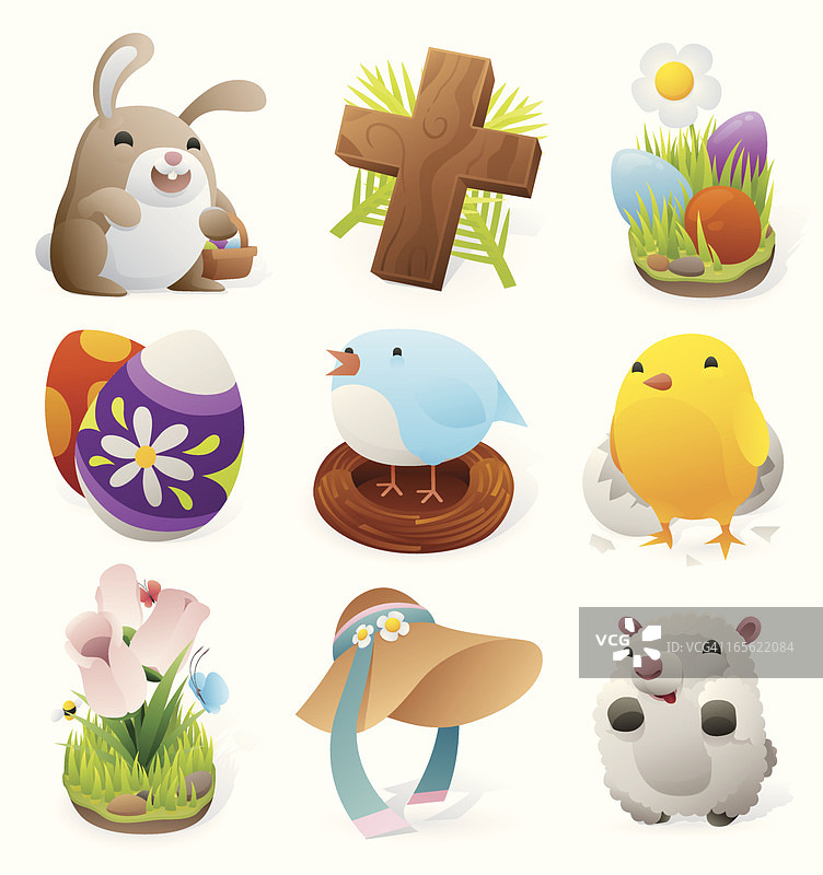 复活节元素图片素材
