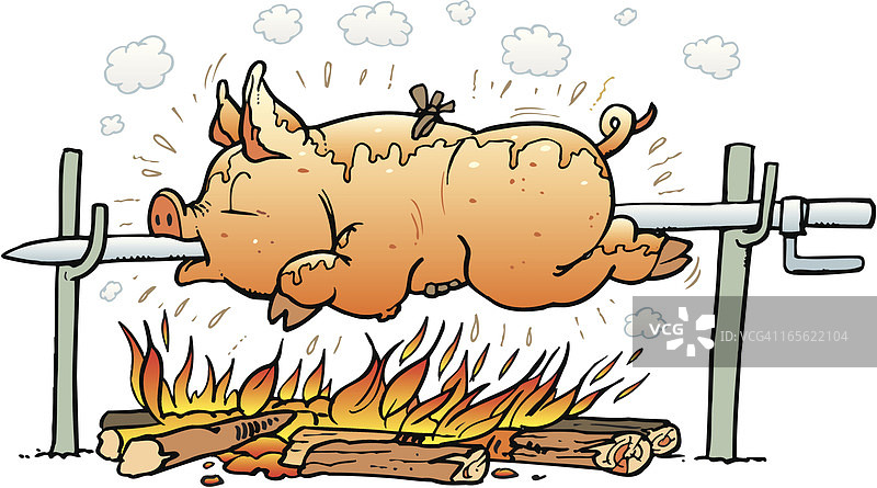 烤乳猪图片素材