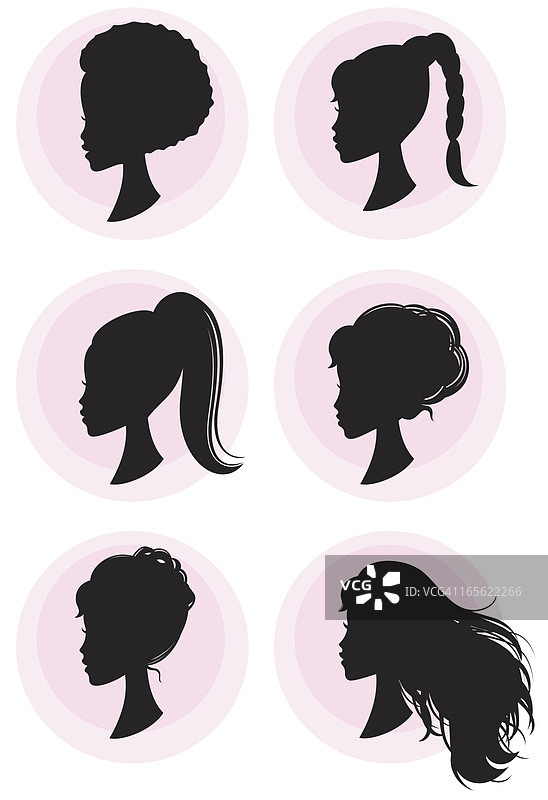 少女发型图片素材