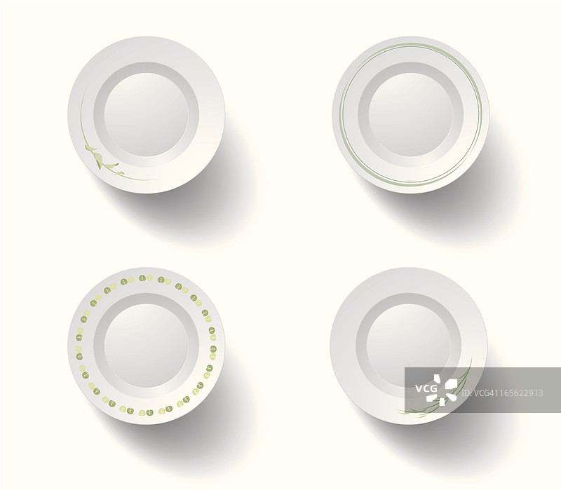 绿色盘子图片素材