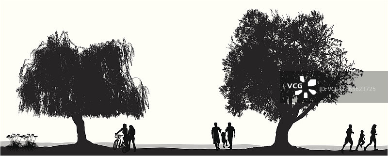 海边矢量剪影图片素材