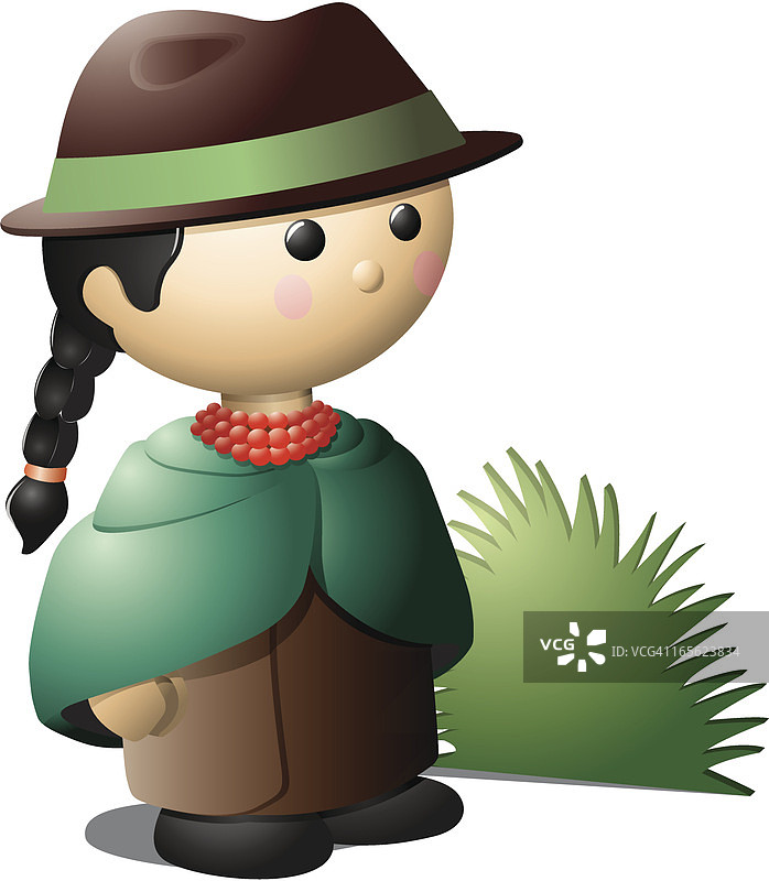 厄瓜多尔印第安玩具图片素材