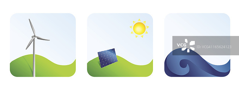 绿色能源图标图片素材