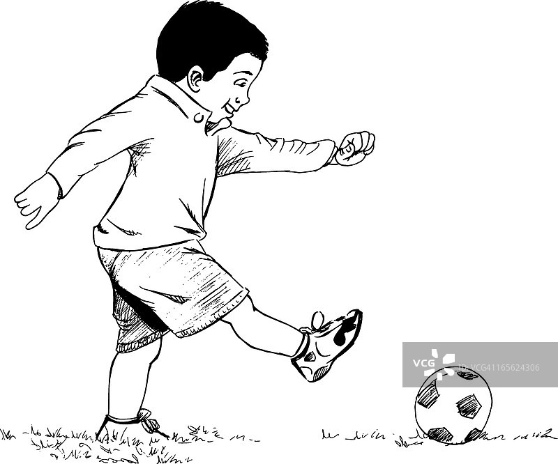 小足球运动员图片素材