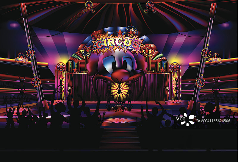 有观众的马戏团图片素材