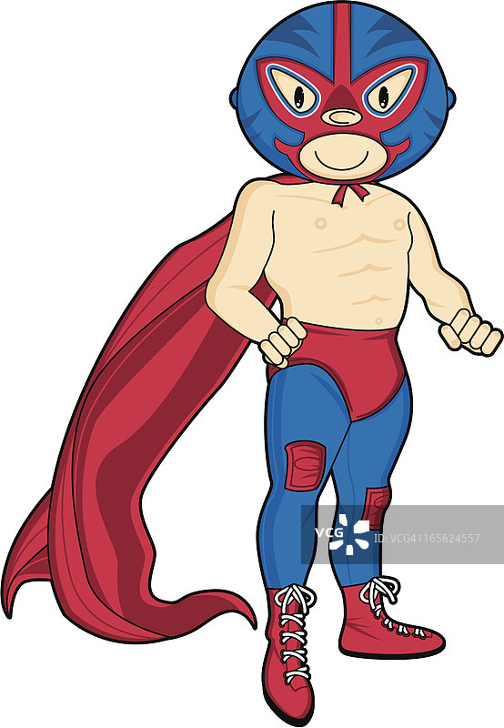 可爱的墨西哥摔跤手图片素材