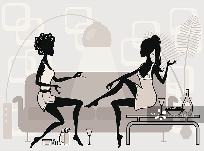 别致的睡衣派对图片素材