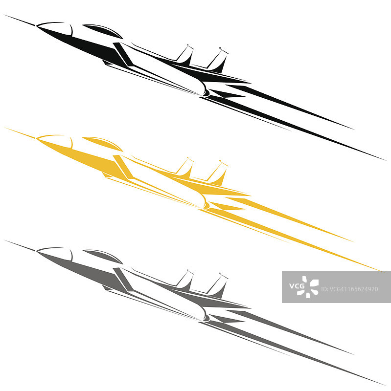 F-15战机线条艺术图片素材