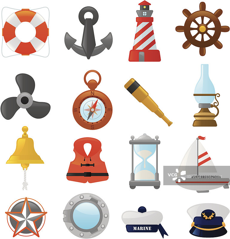 航海图标 smoso系列图片素材
