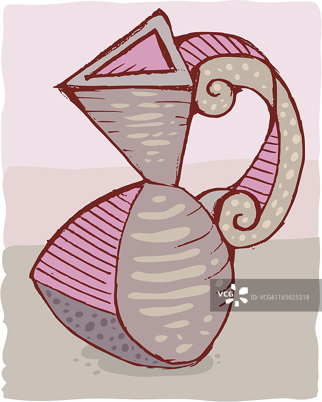 立体主义水罐图片素材