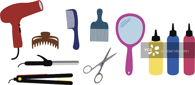 理发师套装图片素材