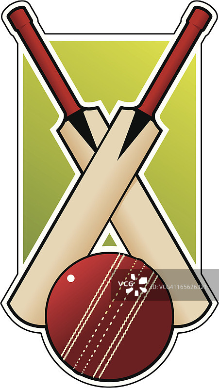 交叉的板球球棒图片素材