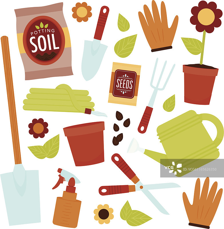 在花园里图片素材