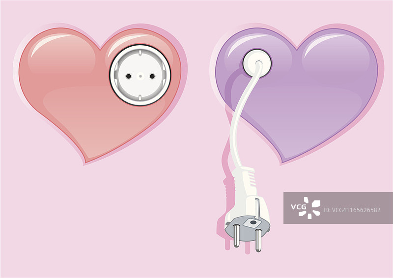 心形插头图片素材