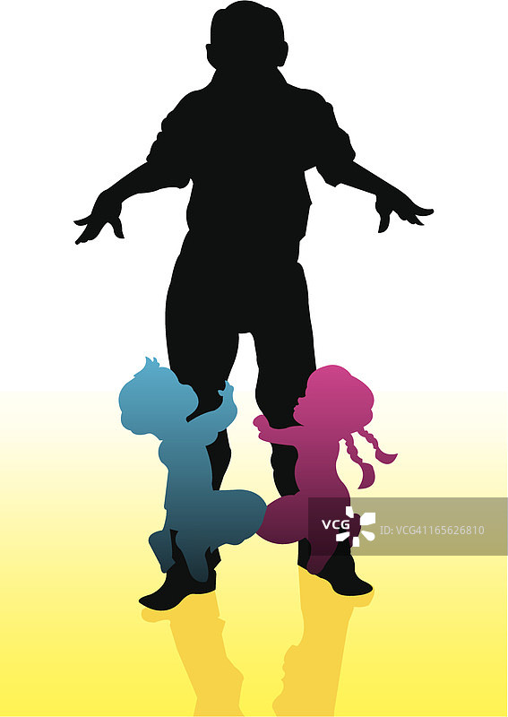 爷爷和孙子们玩耍图片素材