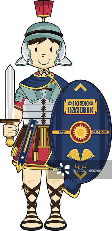 持盾剑的罗马士兵图片素材