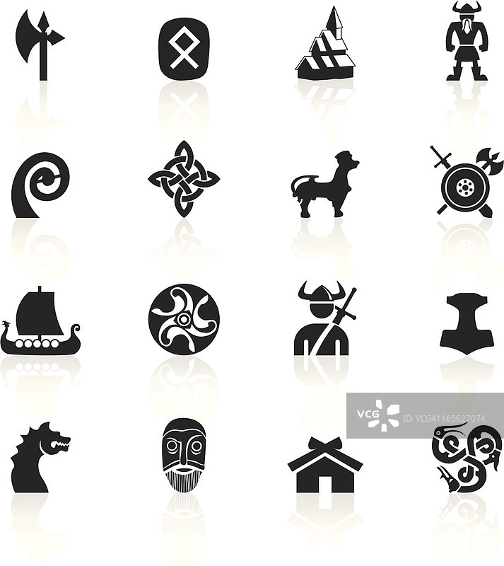 维京人黑色符号图片素材