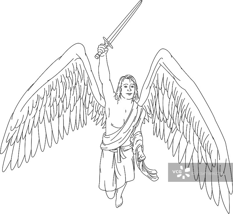 飞翔的天使图片素材