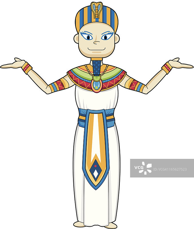可爱的埃及国王图片素材