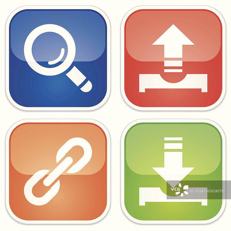 文件交换迷你套装-四方光面图片素材